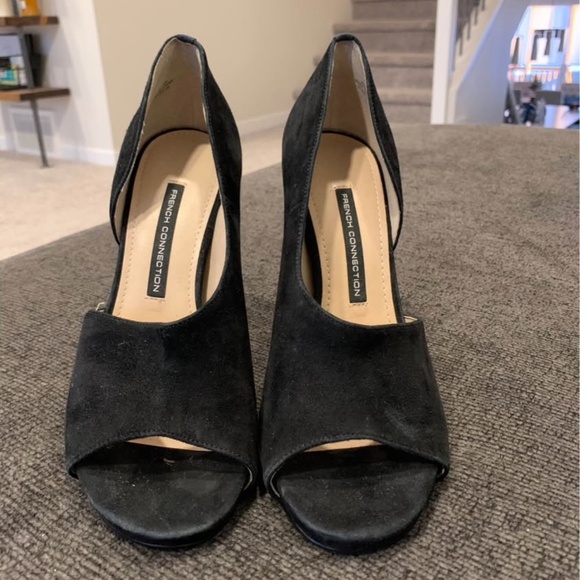 French connection black heels size US8.5 - Picture 1 of 5